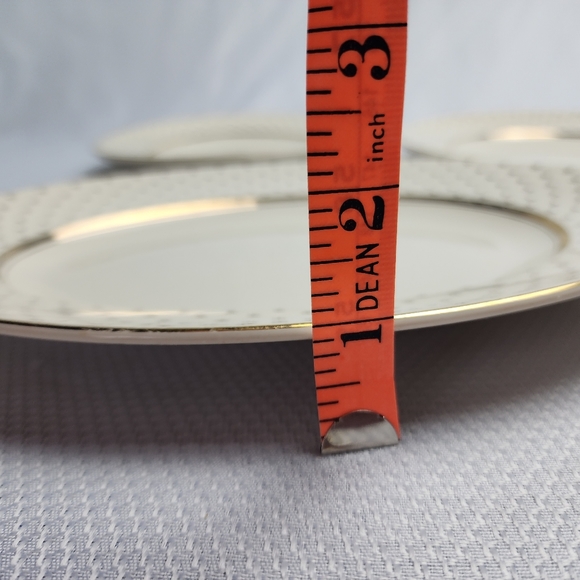 John Maddock & Sons set of 3 Platters Gold/Cream Ivory Ware England - Picture 10 of 13